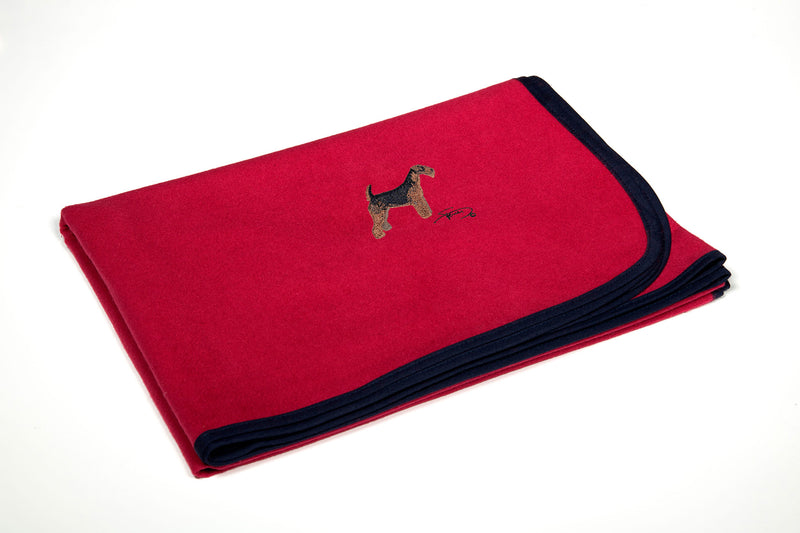 Multipurpose with embroidered Airedale Terrier motif