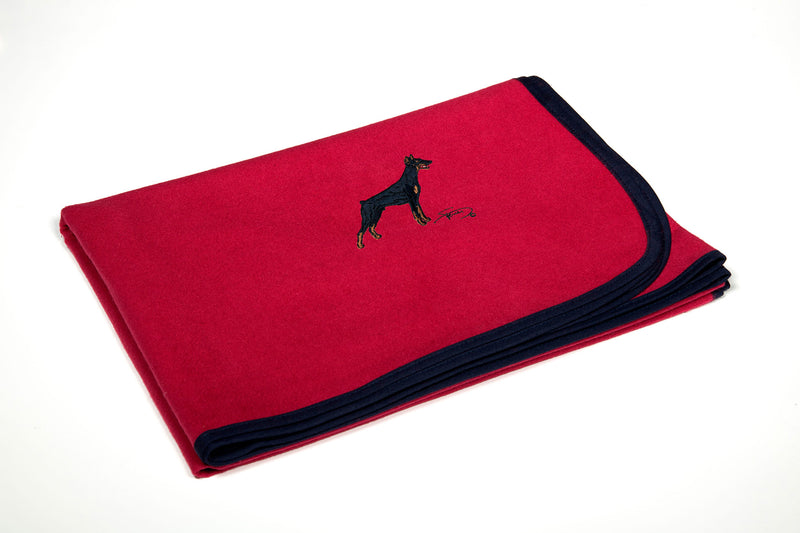 Multipurpose with embroidered Doberman motif